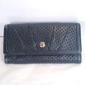Hugo Boss Ladies Black Calf Skin Trifold Wallet